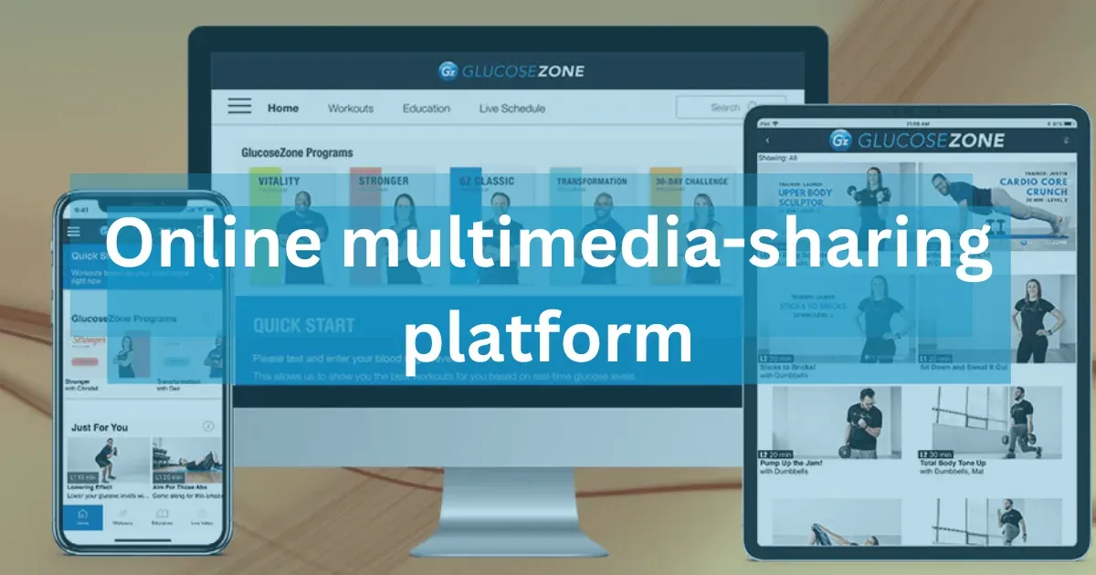 Online multimedia-sharing platform template