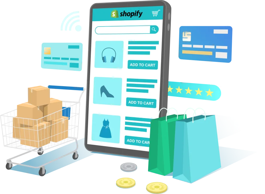 Shopify Website Development Main Image - HDWEBSOFT