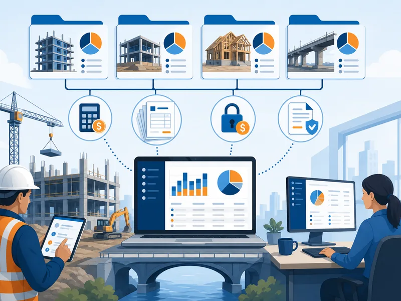 Construction accounting software for job costing, progress billing, retainage tracking, and subcontractor payments