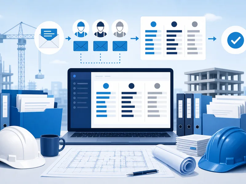 Construction bid management platform for invitation-to-bid workflows, subcontractor comparison, and award management