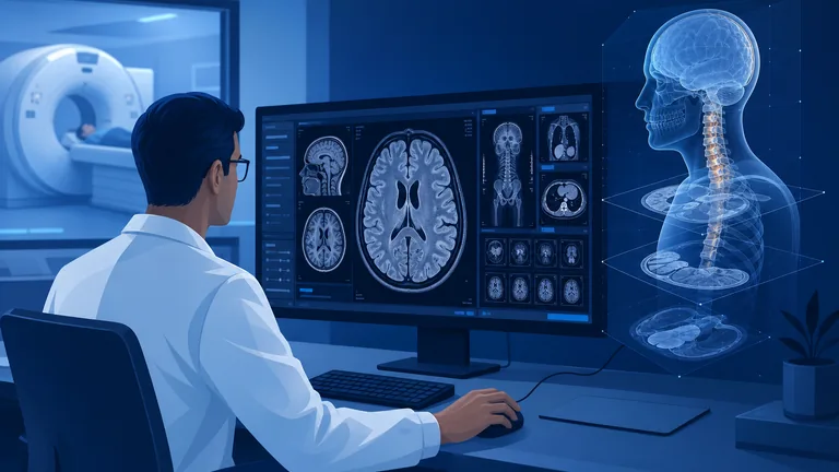 Software de imagen médica para revisión radiológica de resonancias magnéticas, TAC y radiografías